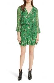 Veronica Beard Sean Floral Print Silk Minidress   Nordstrom at Nordstrom